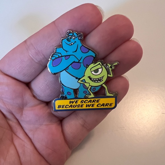 Disney Pin - We Scare Because We Care Monsters Inc 2014 Disney Pin - Picture 1 of 5